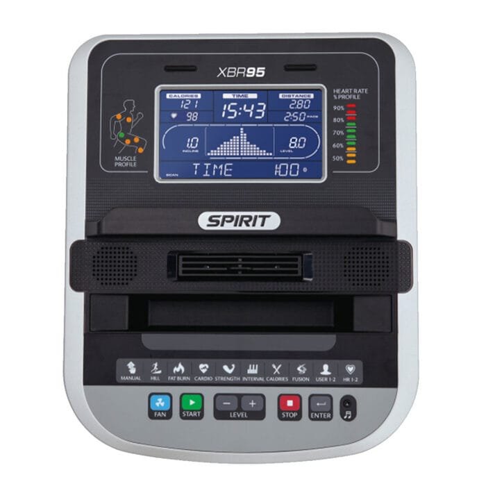 Bicicleta Recumbent Autogenerada XBR95 Spirit Fitness - Imagen 2