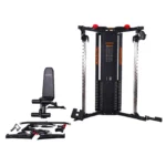 Multigimnasio Polea Dual Premium 2200MS + Banco Multiposición 2 Torres x 80Kg Accesorios - Imagen 2